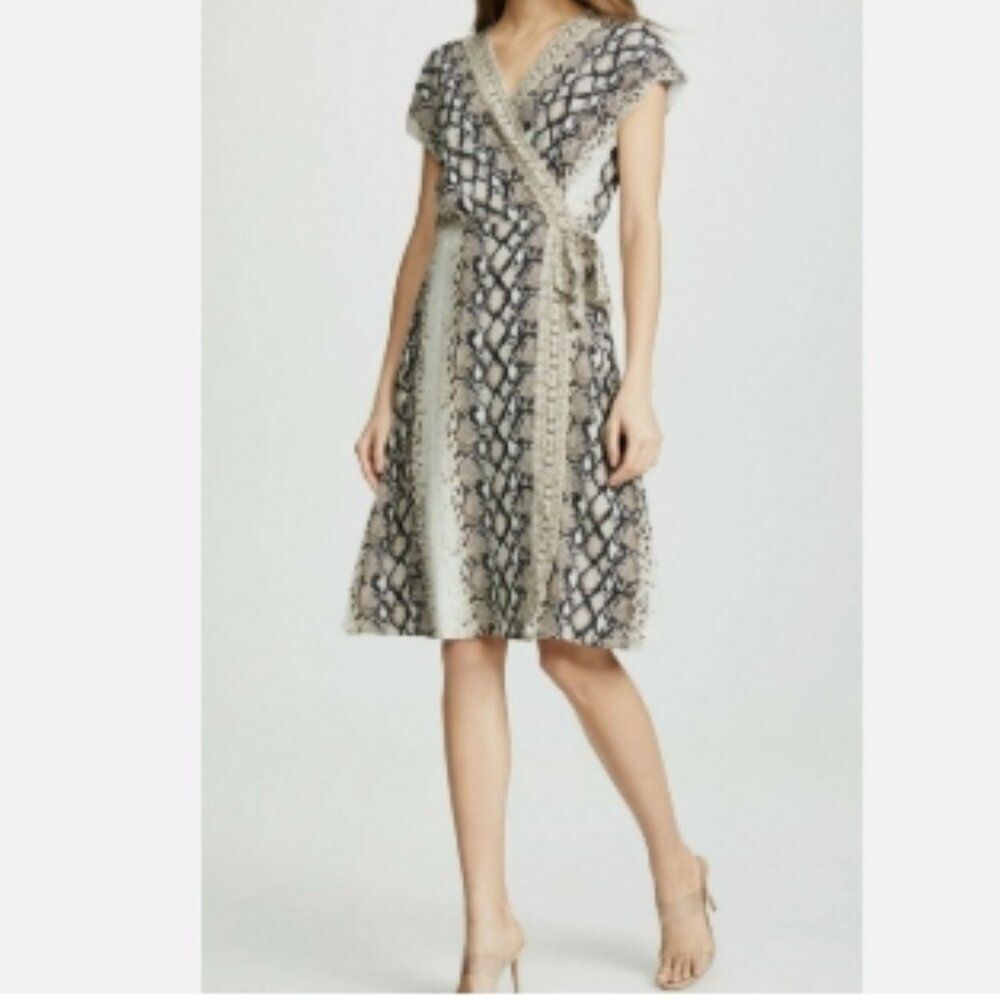 Like New! Joie Bethwyn Snake Print Wrap Dress in Size S